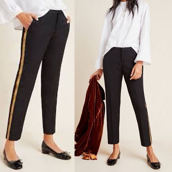 NWT Scotch & Soda Tailored Side Stripe Snake Tuxedo Trouser Pant - Picture 2 of 13